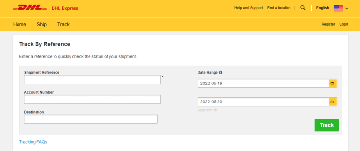 how do i track a dhl package without a tracking number